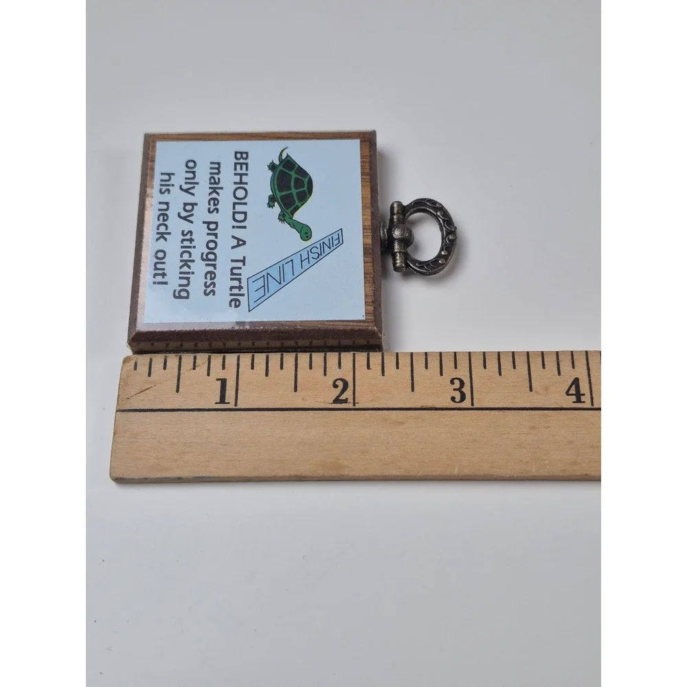 Vintage Woolworth Turtle Motivational Wood Wall Plaque Sticking His Neck‎ Out